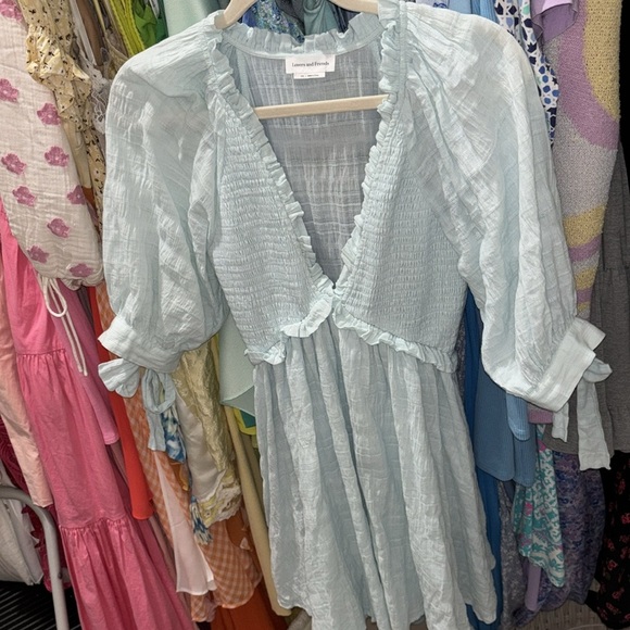 New Lovers + Friends Finnegan Dress in Sky Blue size XXS - Picture 6 of 7